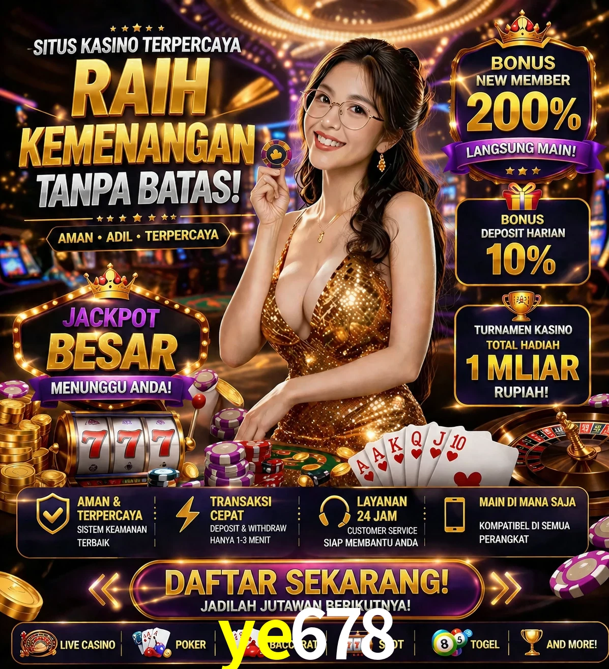 Roleta e blackjack ye678